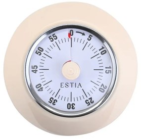Estia Χρονόμετρο Κουζίνας Allure Αναλογικό 60 Λεπτών Με Μαγνήτη Ivory