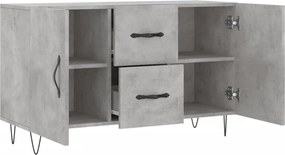 vidaXL Ντουλάπι Γκρι Σκυροδέματος 100 x 36 x 60 εκ. Επεξεργασμένο Ξύλο