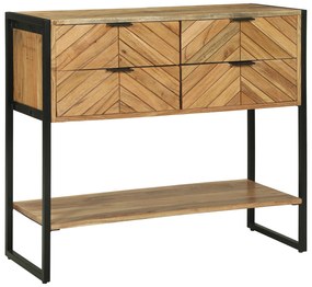 vidaXL Κονσόλα 90x35x80 εκ. Συμπαγές Ξύλο Ακακίας
