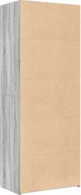 vidaXL Ντουλάπι Γκρι Sonoma 70x42,5x185 εκ. από Επεξεργασμένο Ξύλο