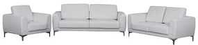 Σετ σαλονιού KENZIE 3 τεμ με PU Λευκό