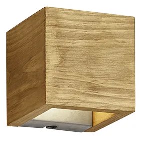 Φωτιστικό Τοίχου Vintage LED 4,3w 3000K 430lm Natural Wood Trio Lighting Brad 223710130