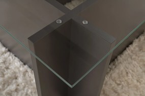 Τραπεζάκι Σαλονιού Ανθρακί VETRINO 105x65x40