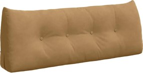 vidaXL Μαξιλάρι Πλάτης Καφέ 120 x 24 x 50 εκ Βελούδο