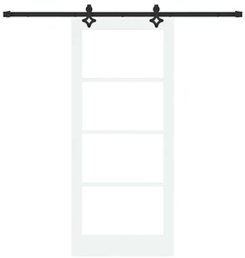 vidaXL Συρόμενη Πόρτα ORKDAL Λευκό 86 x 198.5 cm Ξύλο και μέταλλο