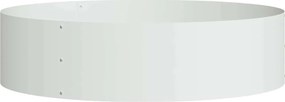 vidaXL Δακτύλιος γλάστρας 5 τμχ. Λευκό 80 x 80 x 20 cm