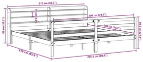 ΣΚΕΛΕΤΟΣ ΚΡΕΒ. ΧΩΡΙΣ ΣΤΡΩΜΑ ΚΑΦΕ ΚΕΡΙΟΥ 200X200 ΕΚ ΜΑΣΙΦ ΠΕΥΚΟ 3306667