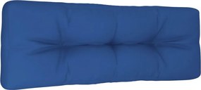vidaXL Μαξιλάρι Παλέτας Μπλε Ρουά 120 x 40 x 12 εκ. Υφασμάτινο