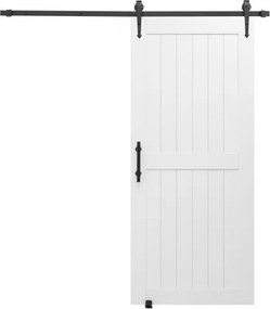 VEVOR Sliding Barn Door with Hardware Kit 914 x 2134mm MDF Panel PVC Surface