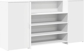 vidaXL Γραφείο Υποδοχής Λευκό 200x50x103,5 εκ. από Τεχνητό Ξύλο