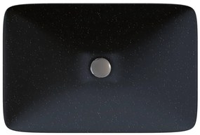 Sanitec Aktis 283 Νιπτήρας Συνθετικός Επικαθήμενος 60,5x38,5x9cm Metallic Space