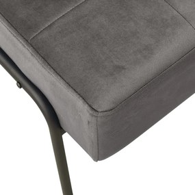 Καρέκλα Relax Σκούρο Γκρι 65 x 79 x 87 εκ. Βελούδινη - Γκρι