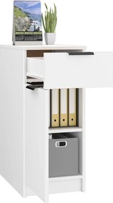 vidaXL Ντουλάπι Γραφείου Λευκό 33,5x50x75 εκ. Επεξεργ. Ξύλο
