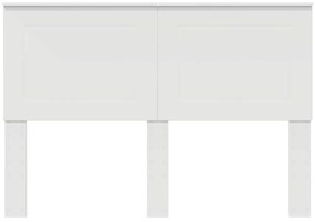 vidaXL Κεφαλάρι με κεφαλάρι Λευκό 150 cm Επεξεργασμένο ξύλο
