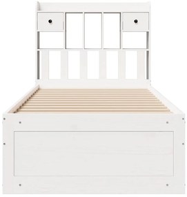 vidaXL Κρεβάτι Βιβλιοθήκη Χωρίς Στρώμα 90x200 εκ Μασίφ Ξύλο Πεύκου