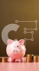 Intra Συλλεκτικό Ξύλινο Παζλ Plywood  4mm - Κουμπαράς με Στοίβες νομισμάτων Σε Ξύλινο Κουτί - Διαστάσεις: 10x10 cm – 25 κομμάτια