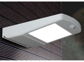 Φωτιστικό Τοίχου - Απλίκα Eos LED-EOS-SOLAR 4W Led Με Αισθητήρα &amp; Ηλιακό Πίνακα 24,1x16x4cm Grey Int