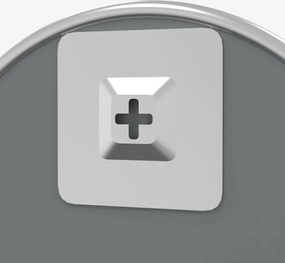 vidaXL Καθρέφτης Τοίχου Στρογγυλός Ασημί Ø 60 εκ.