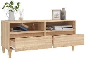 vidaXL Έπιπλο Τηλεόρασης Sonoma Δρυς 100 x 34,5 x 44,5 εκ. Επεξ. Ξύλο