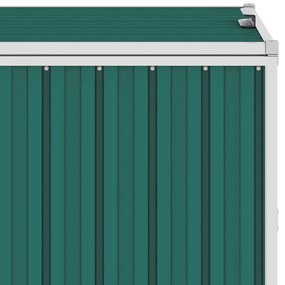 vidaXL Πλαίσιο Διπλό για Κάδους Πράσινο 143 x 81 x 121 εκ. Ατσάλινο