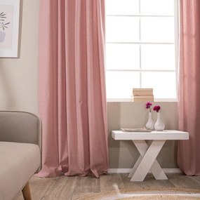 Κουρτίνα Laredo 06 Pink Teoran 140x275 Cotton-Polyester