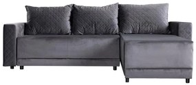 Γωνιακός Καναπές - Κρεβάτι LOTOS Γκρί 237x168x80εκ. 237x168x80 εκ.