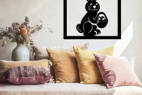 Intra απο ξύλο plywood Χρώμα wenge 3mm-4mm πάχος - Easter Bunny Τέχνη τοίχου με λέιζερ Δίασταση 40x50 cm INTRAFABR-115805999