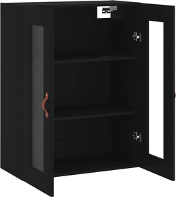 vidaXL Ντουλάπι Τοίχου Μαύρο 69,5 x 34 x 90 εκ.