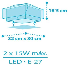 Little Shark πλαφονιέρα οροφής (63476) - 1.5W - 20W - 63476