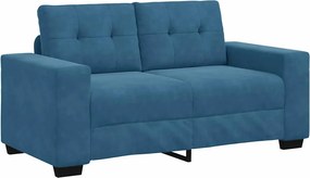vidaXL Σετ Καναπέ 3 pcs Μπλε 221 x 80 x 80 εκ Βελούδο