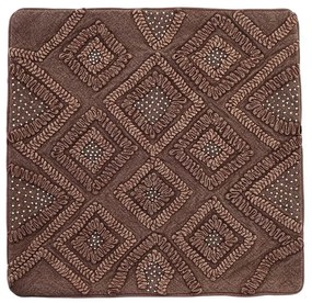 Κάλυψη μαξιλαριού DKD Home Decor Καφέ Ρόμπος 50 x 1 x 50 cm