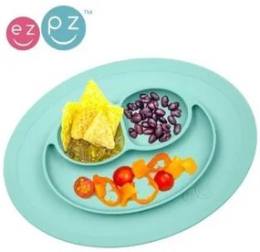 Εκπαιδευτικό πιάτο Ezpz 12+μηνών Happy Mini Mat Aqua