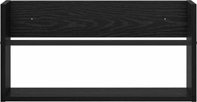 vidaXL Ράφι Περιοδικών με ράφι 2 pcs Μαύρη Οξυά 60 x 12 x 30 εκ
