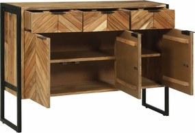 vidaXL Πλαϊνό γραφείο 100 x 30 x 75 εκ Μασίφ ξύλο ακακίας