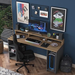 Γραφείο Καρυδιά / Ανθρακί HA110 160x55x89,5