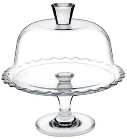 PETITE PATISSERIE FOOTED PLATE W/DOME H: 25,9 D: 13 GB1.OB2.