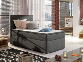 Κρεβάτι continental Elyria 128, 90x200, Ταπισερί,  Τάβλες για Κρεβάτι, 90x205x126cm,  Στρώμα, Πεύκο