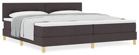 vidaXL Κρεβάτι box spring με στρώμα με στρώμα Σκούρο καφέ Σκούρο καφέ