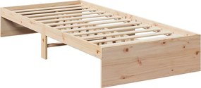 vidaXL Κρεβάτι ημέρας χωρίς στρώμα 75x190 cm Στερεό ξύλο πεύκο