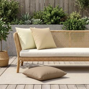 vidaXL Κάλυμμα Μαξιλαριού 2 pcs HEERLEN Μπεζ 60 x 60 cm Πολυεστέρας