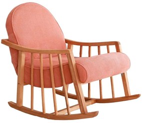Πολυθρόνα Κουνιστή Klea 383EVN1108 80x68x93cm Coral