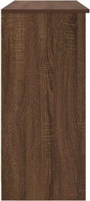 vidaXL Συρταριέρα με Συρτάρια καφέ δρυς 101x35x76 εκ. Επεξ. Ξύλο