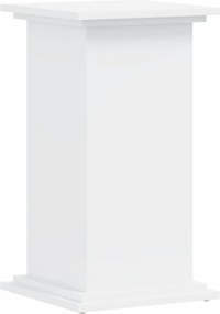 vidaXL Βάση Γλάστρας Λευκές 33x33x60 εκ. από Επεξεργασμένο Ξύλο
