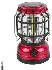 OEM Φανάρι LED Ντιμαριζόμενο Με Ηλιακό Συλλέκτη Και Λειτουργία Powerbank Φούξια ZJ-1990T-Fuchsia