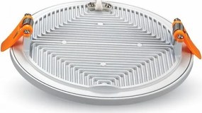 LED Πάνελ 15W Στρογγυλό Χωνευτό  Frameless Ψυχρό Λευκό