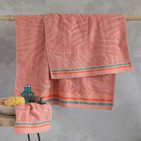 Πετσέτα Nanea Dark Pink Nima Προσώπου 50x90cm 100% Βαμβάκι