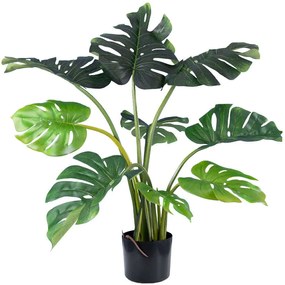 Τεχνητό Φυτό Monstera 20001 Φ85x85cm Green Globostar Πολυαιθυλένιο,Ύφασμα