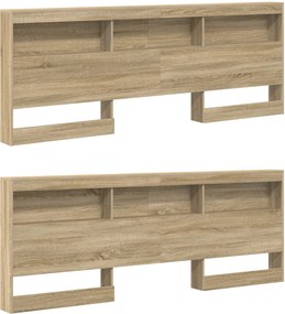 vidaXL Κεφαλάρι Αποθήκης με ράφι Δρύς Sonoma 180 cm Επεξεργασμένο ξύλο