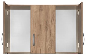 Πατάρι ντουλάπας Zelia  τρίφυλλο oak 90x42x60εκ