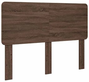 vidaXL Κεφαλάρι με κεφαλάρι Καφέ δρυς 140 cm Επεξεργασμένο ξύλο